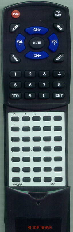 Sony Rm-503 Remote Control A - A-1470-278-A