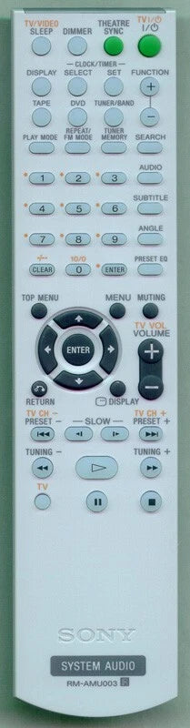 Sony Remote Control (Rm-Amu0 - 1-479-651-11
