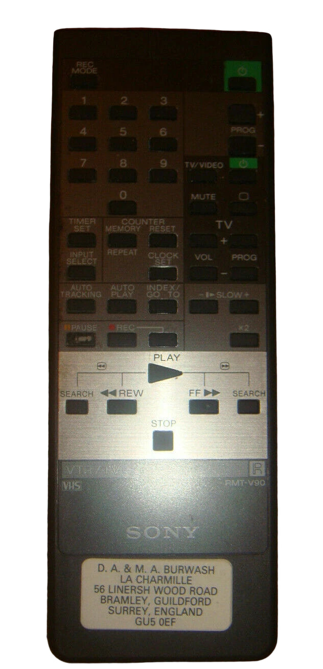 Sony Remote Control - RMTV90