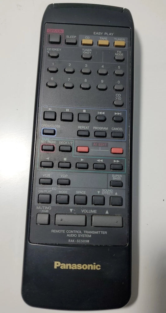 Panasonic Remote Control - RAK-SC509W