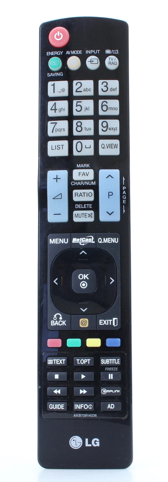 LG Remote Controller Assembly - AKB72914236