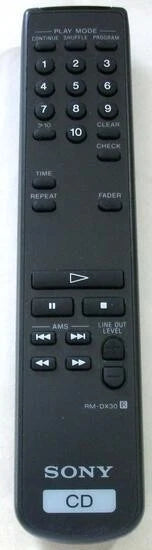 Sony Remote Control Rm-Dx30 - 1-473-654-11