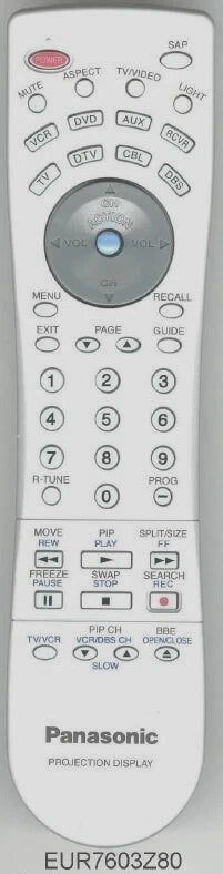 Panasonic Remote - EUR7603Z80-1
