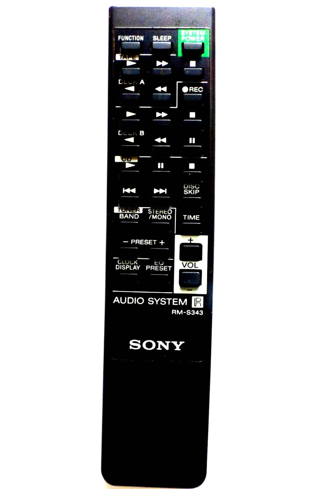 Sony Remote Control - RMS343