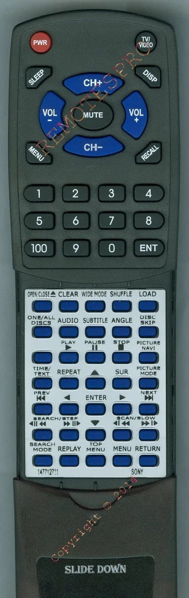 Sony Remote Control (Rmt-D144A - 1-477-127-11