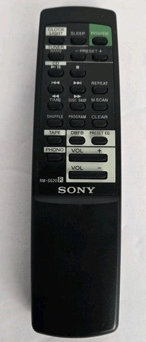 Sony Remote Control - RMSG20