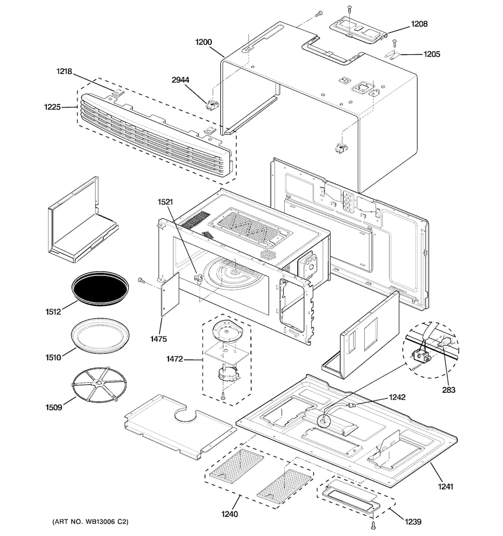 GE Cooking Product Grease Filter Assembly WB06X10309