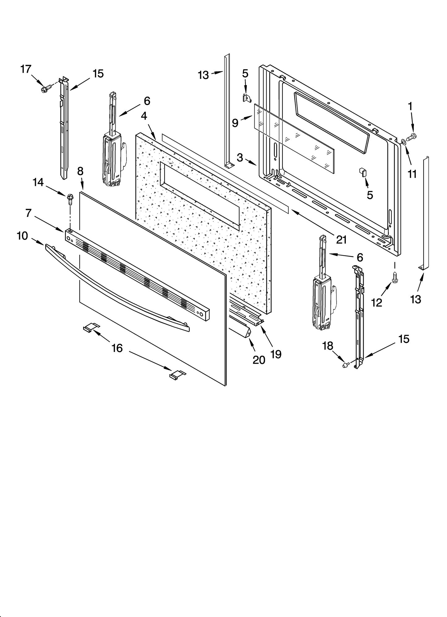 Whirlpool Lower Door Trim - White WP98010185