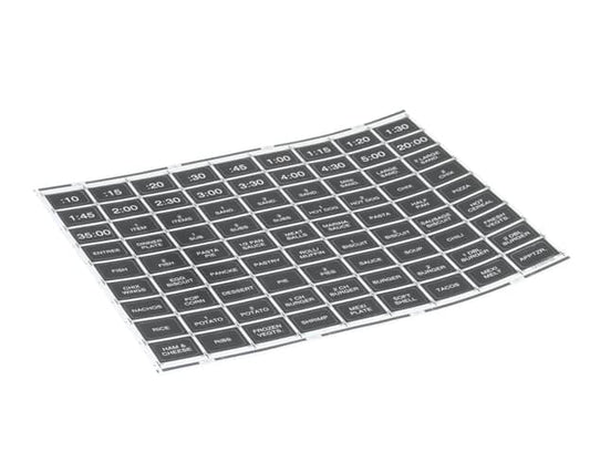 Amana Part# 12155702 Menu Labels - Genuine OEM