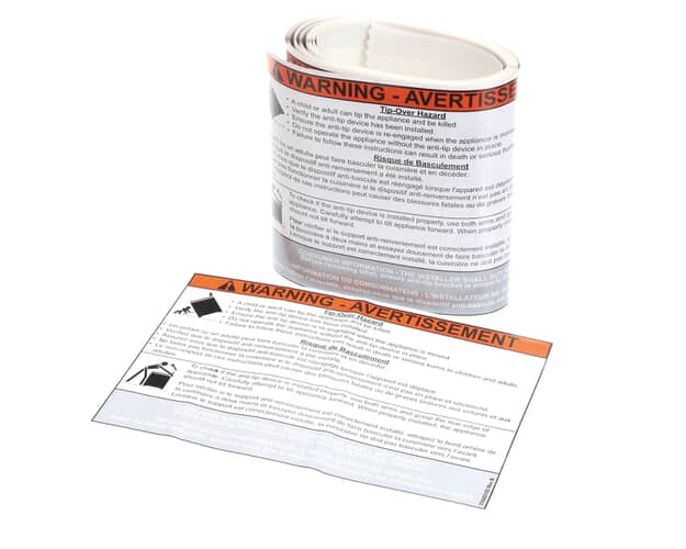 Electrolux Label,Anti-Tip - 316483102
