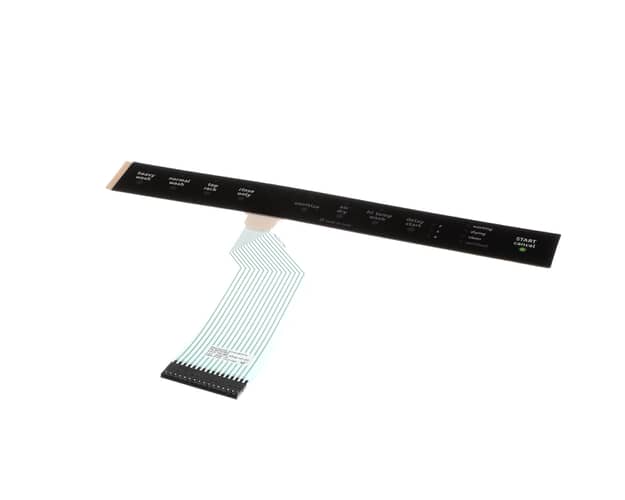 Frigidaire Dishwasher Control Panel Overlay/Touchpad (Black) FGBD2438PF7A