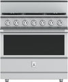 Hestan KRDS365LP 36 Inch Smart Gas Dual Fuel Range with 5 Burners - LP - Stainless