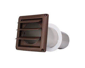 Deflecto Louver Hood Pipe/Collar 4 Inch Pipe Brown SVHAB4