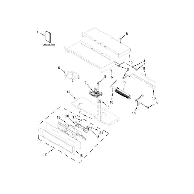 Whirlpool Oven Touchpad Control Panel Assembly (Stainless) W11236887