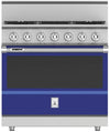 Hestan KRD365NGBU 36 Inch Duel Fuel Range with 5 Burners - NG - Blue