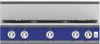 Hestan KRT365LPBU 36 Inch Gas Rangetop with 5 Sealed Burners- Blue