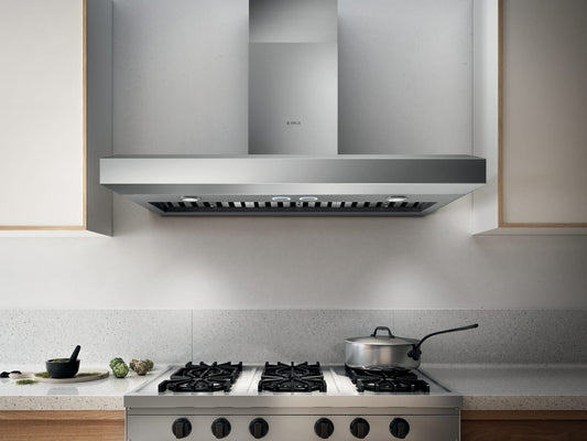 Elica EVV636SS 36 Inch Wall Mount Chimney Hood with HUSH System, Heat Guard, Professional Performance
