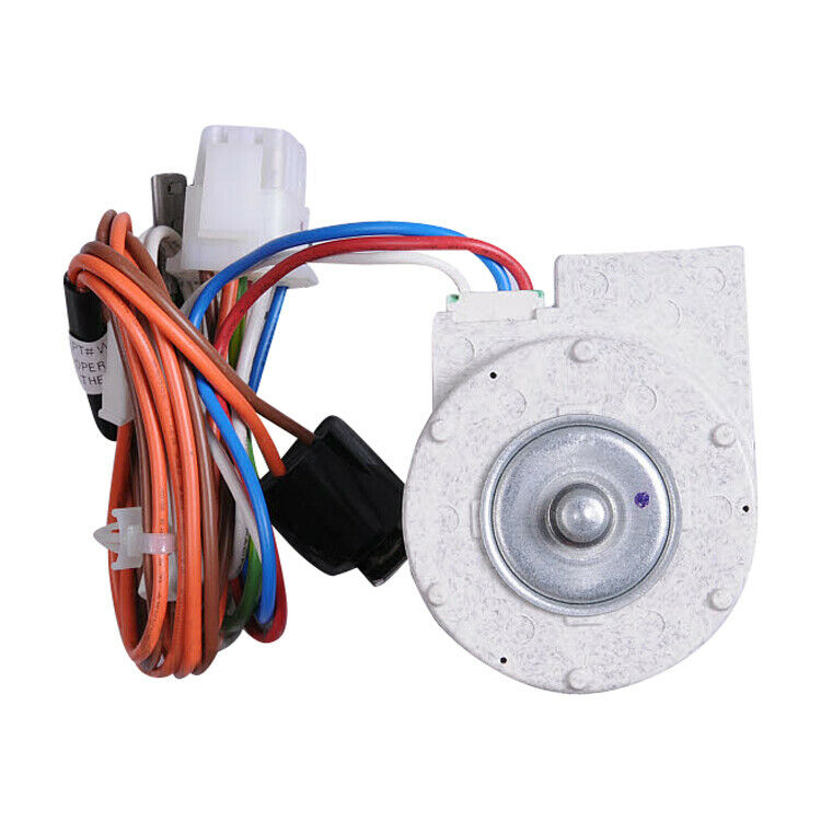 Whirlpool Part# W10119249 Evaporator Fan Motor (OEM) with Wire Harness