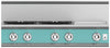 Hestan KRT364GDLPTQ 36 Inch Gas Rangetop with 4 Sealed Burners and Griddle - Turquoise