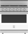 Hestan KRDS365LPWH 36 Inch Smart Gas Dual Fuel Range with 5 Burners - LP - White