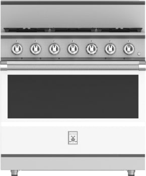 Hestan KRDS365NGWH 36 Inch Smart Gas Dual Fuel Range with 5 Burners - NG - White