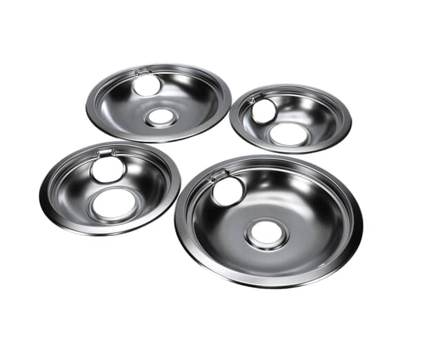 Whirlpool RC8900XAH0 Chrome Drip Bowl Kit Genuine OEM