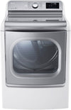 LG DLEX7700WE 29 Inch 9.0 cu. ft. Electric Dryer with 14 Drying Cycles, 10 Options, TurboSteam Technology, Sensor Dry System, EasyLoad Dual-Opening Door, LED Display and LoDecibel Quiet Operation: White