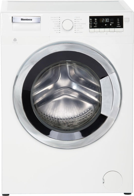 Blomberg 7154841900 24 Inch Compact Washer with 2.5 Cu. Ft Capacity, 1400rpm, Chrome Door Ring - Wm98400Sx2