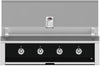 Hestan EAB42LPBK 42 Inch Built-In Grill with Stainless Tubular Burners and Zamak Die-Cast Knobs - Black