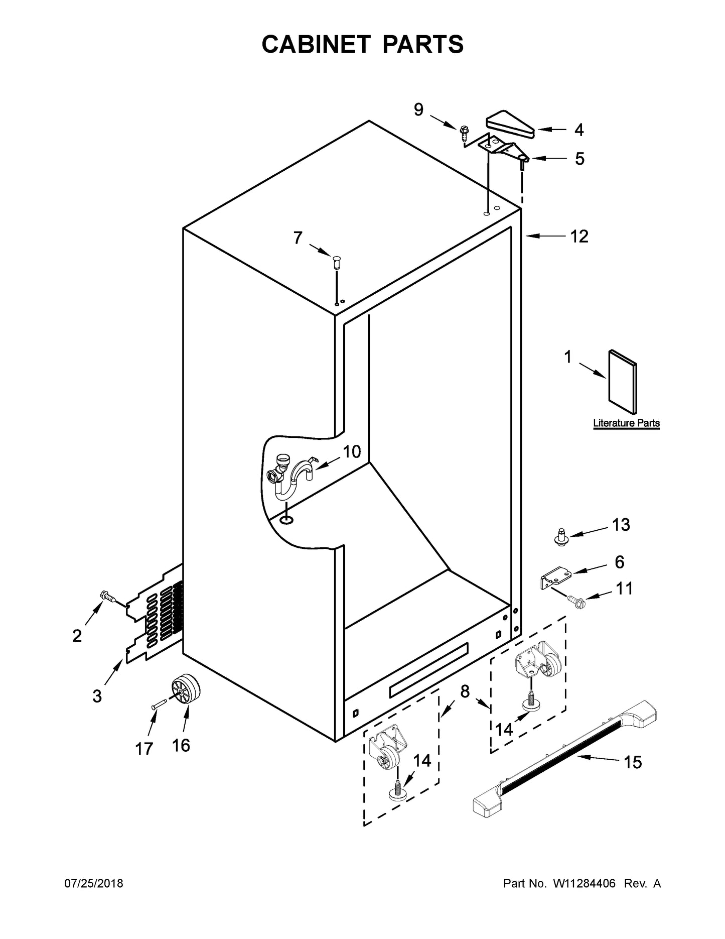 Whirlpool Leveling Leg WPW10141622