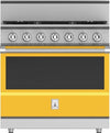 Hestan KRDS365LPYW 36 Inch Smart Gas Dual Fuel Range with 5 Burners - LP - Yellow