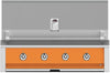 Hestan EAB42LPOR 42 Inch Built-In Grill with Stainless Tubular Burners and Zamak Die-Cast Knobs - Orange