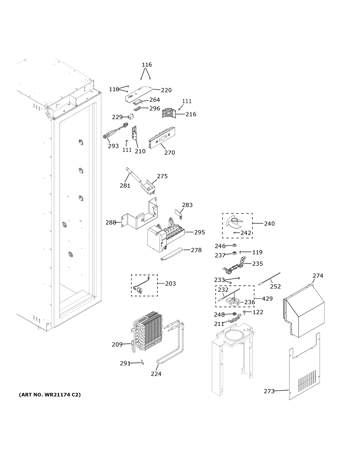 GE Ice Maker Assembly WR30X30098
