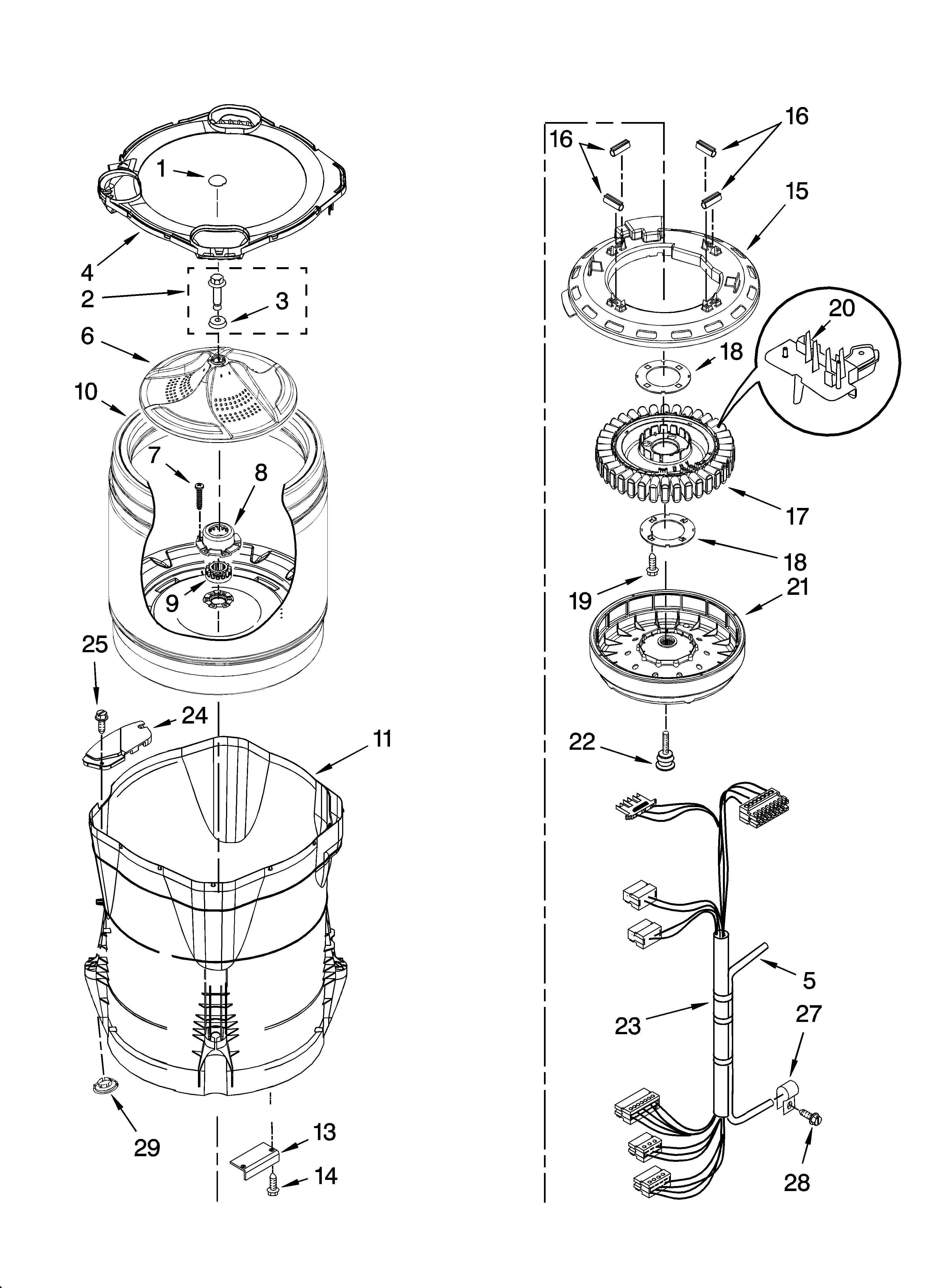 kenmore series 300 agitator