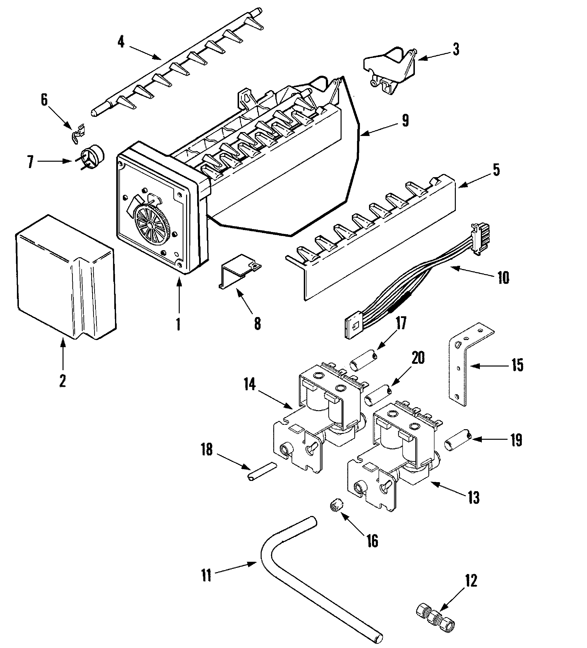 Jenn-Air JS48SEDBDA Ice Maker - Genuine OEM