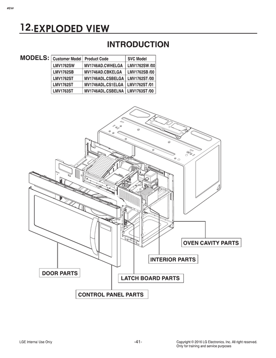 MICROWAVE PARTS FOR ALL MODELS