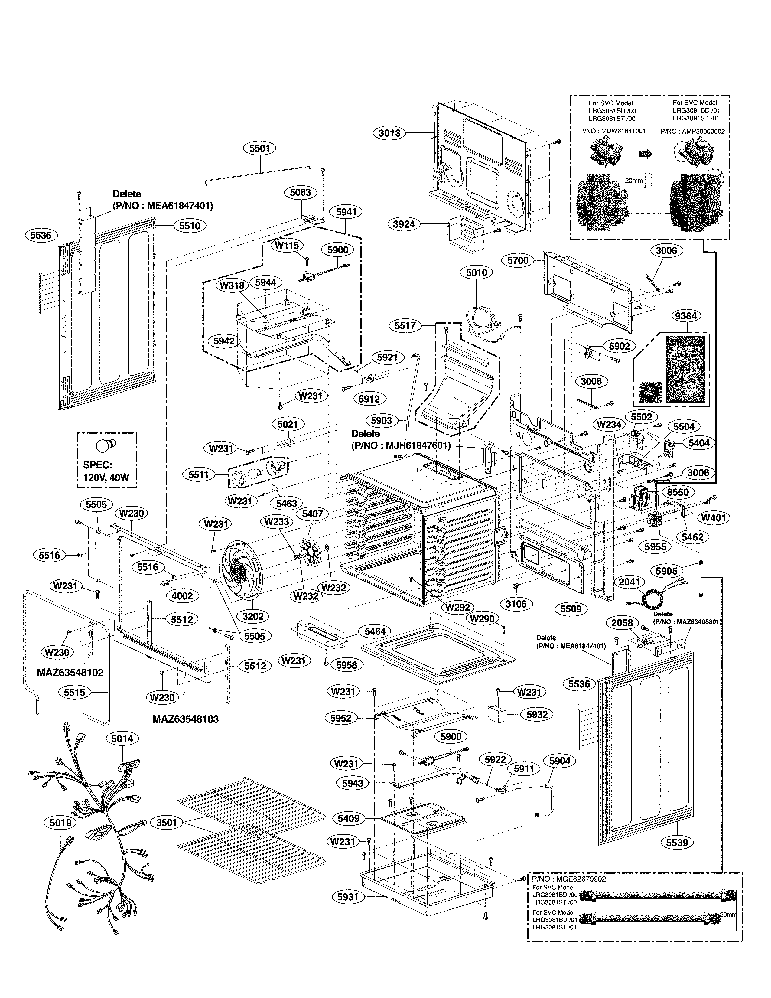 LG LRG3081ST/00 Ignitor - GenuineReplacementParts.com