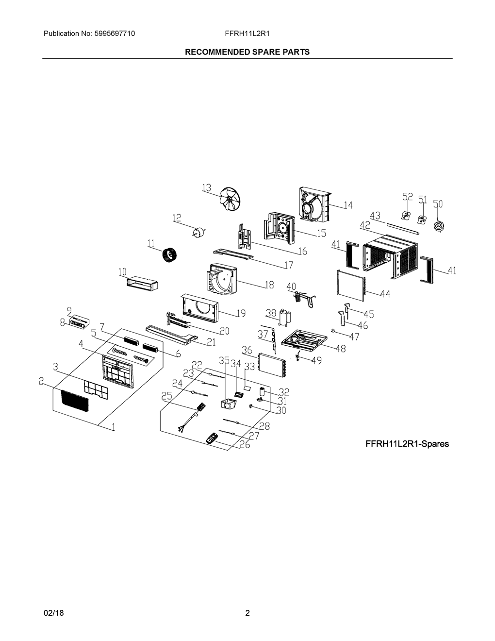 frigidaire ffrh11l2r14