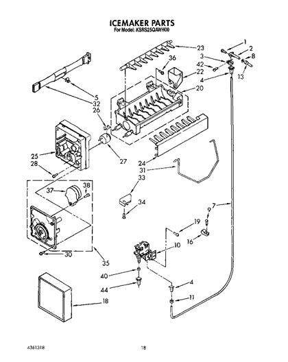 KitchenAid KSRS25QAWH00 Replacement Ice Maker - Genuine OEM