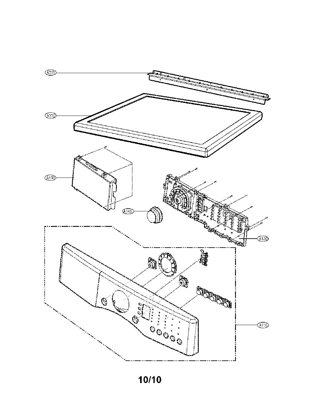 LG DLE2140W Replacement Parts (OEM)