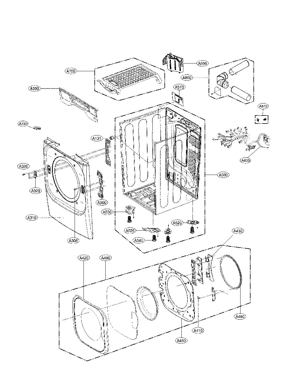 LG DLEX8100V Replacement Parts (OEM)