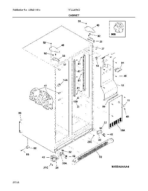 Frigidaire FFSS2614QS6A Refrigerator Parts – GenuineReplacementParts.com