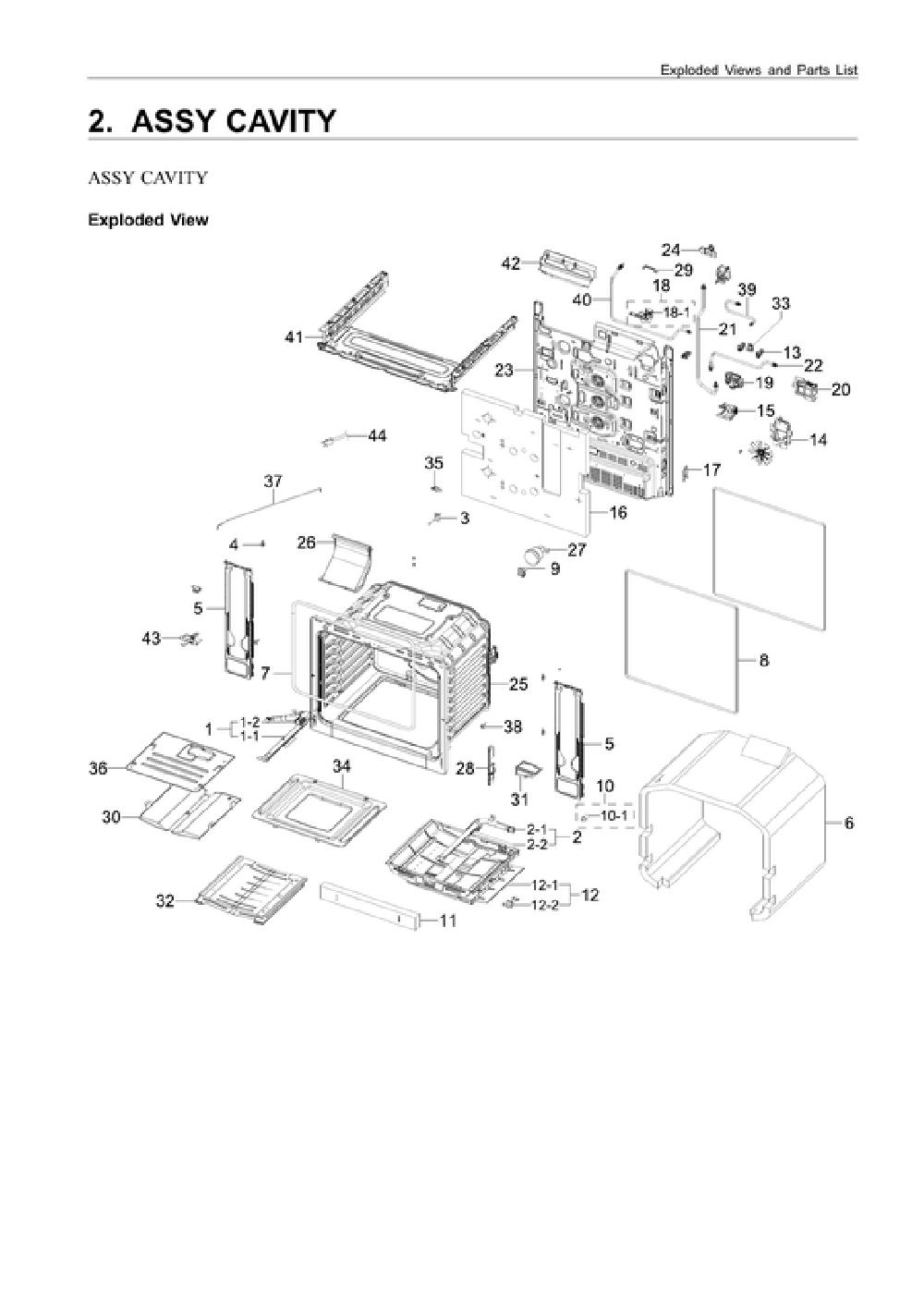 Parts Diagram For Samsung Nx A Ss Aa Cavity Assy