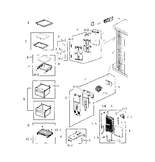 Samsung RS22HDHPNSR/AA Refrigerator Parts