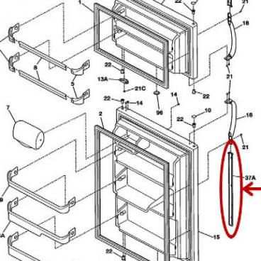 Frigidaire Part# 240468401 Handle Trim (OEM)