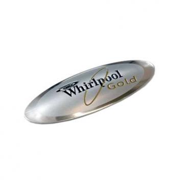 Whirlpool GU3000XTXQ0 Front Nameplate (Gold) - Genuine OEM