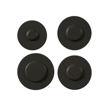 Whirlpool W3CG3014XS02 Burner Cap Set (Black) - Genuine OEM