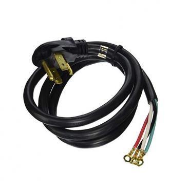 Whirlpool WED4815EW0 Dryer Power Cord (Black) - Genuine OEM