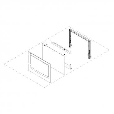 Whirlpool WOC54EC0HS00 Door Assembly (Stainless) - Genuine OEM