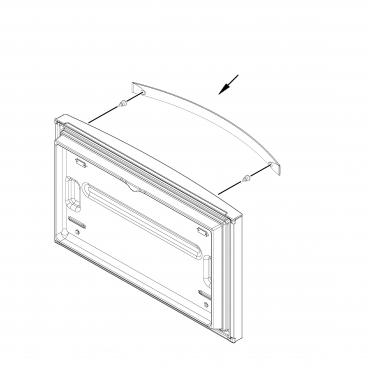 Whirlpool WRF532SMHZ03 Door Handle (Frz, Stainless) - Genuine OEM